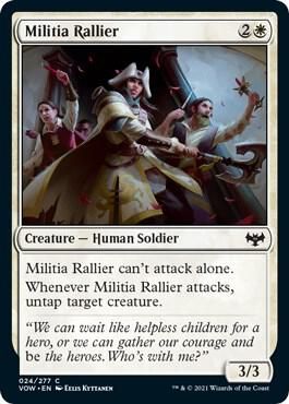 Militia Rallier 024/277- Innistrad: Crimson Vow (VOW) (espanol)