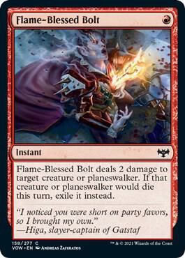 Flame-Blessed Bolt 158/277- Innistrad: Crimson Vow (VOW) (espanol)