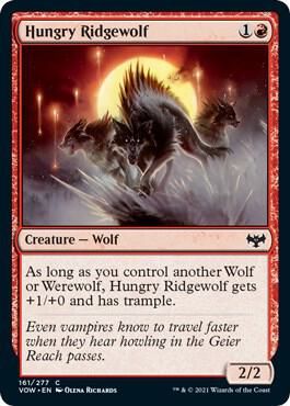 Hungry Ridgewolf 161/277- Innistrad: Crimson Vow (VOW) (espanol)