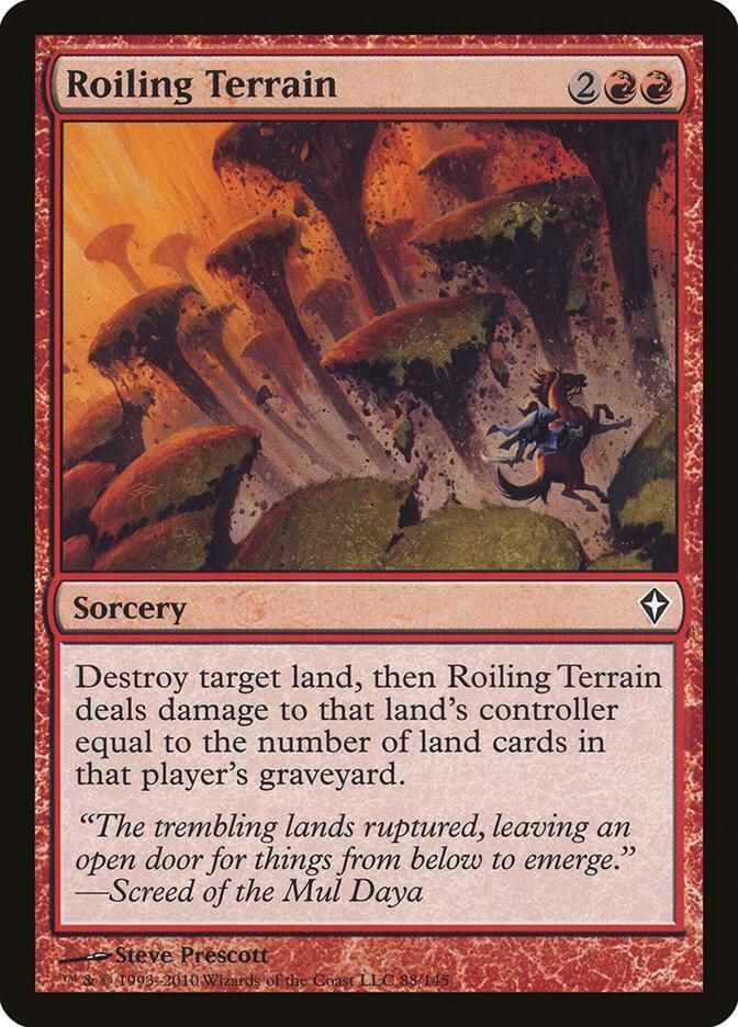 Roiling Terrain 88/145- Worldwake (WWK) (espanol)