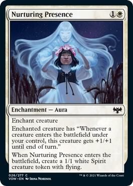 Nurturing Presence 026/277- Innistrad: Crimson Vow (VOW) (espanol)