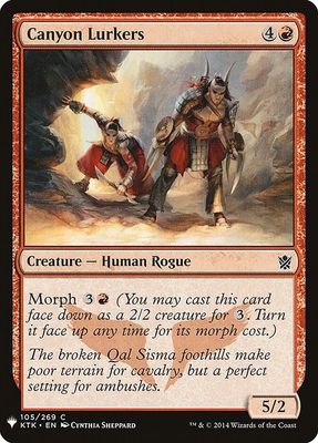Canyon Lurkers 105/269- The List Reprints (LIST)