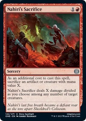 Nahiri&#39;s Sacrifice 142/271- Phyrexia: All Will Be One (ONE)