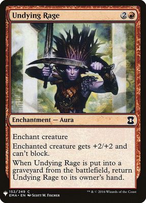 Undying Rage 152/249- The List Reprints (LIST)