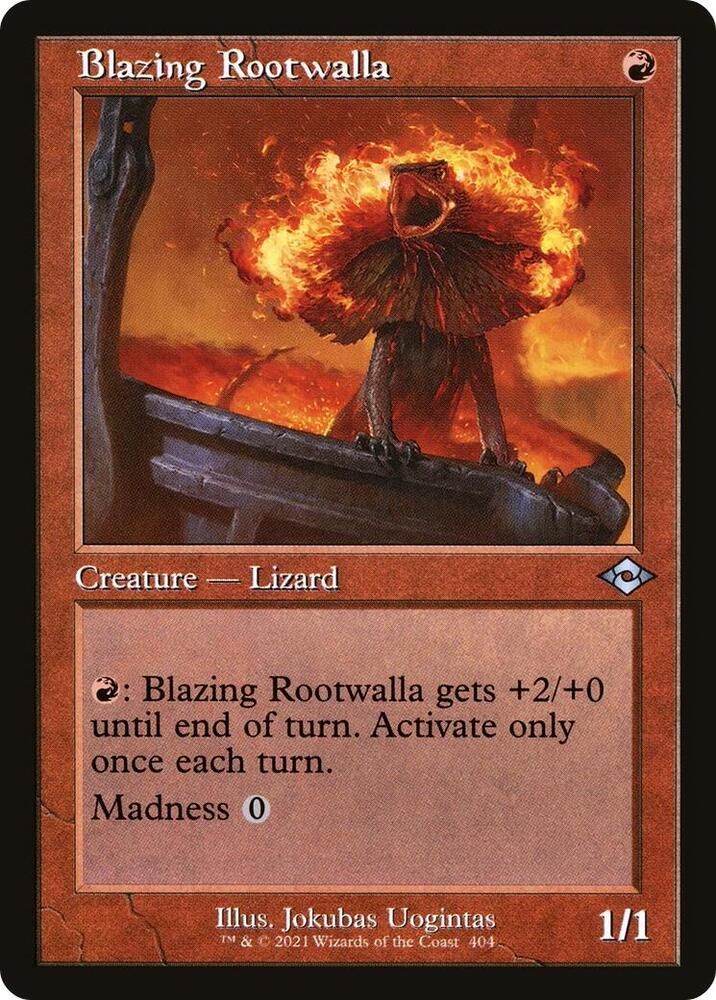 Blazing Rootwalla (Retro Frame) 404- Modern Horizons 2 (MH2)