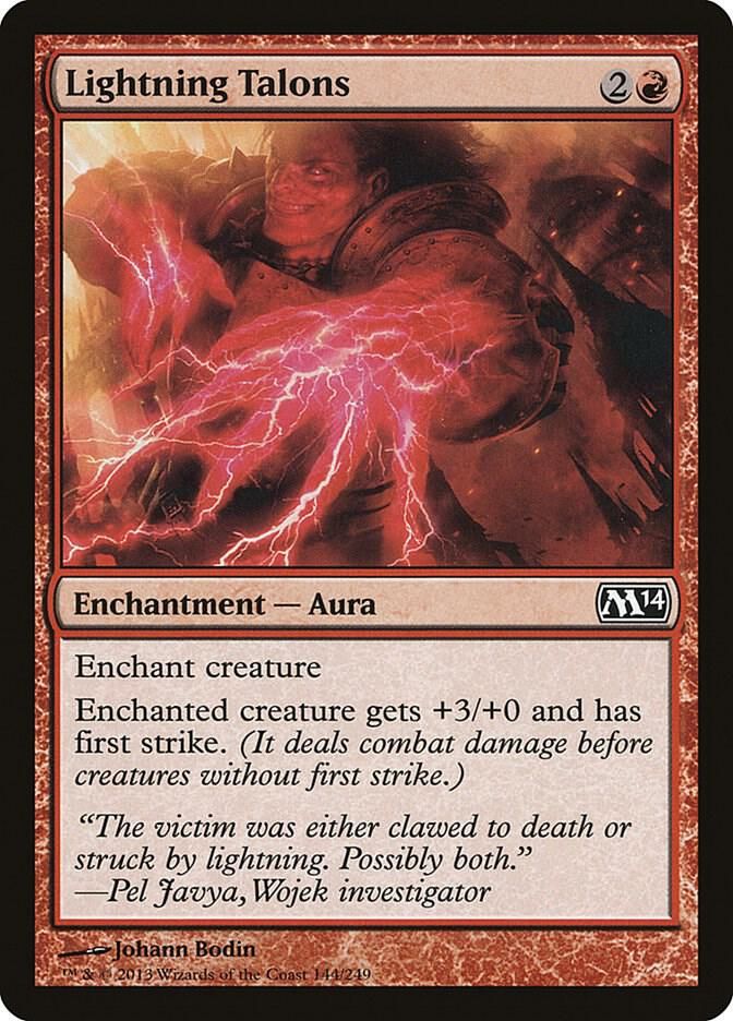 Lightning Talons 144/249 - Magic 2014 (M14)