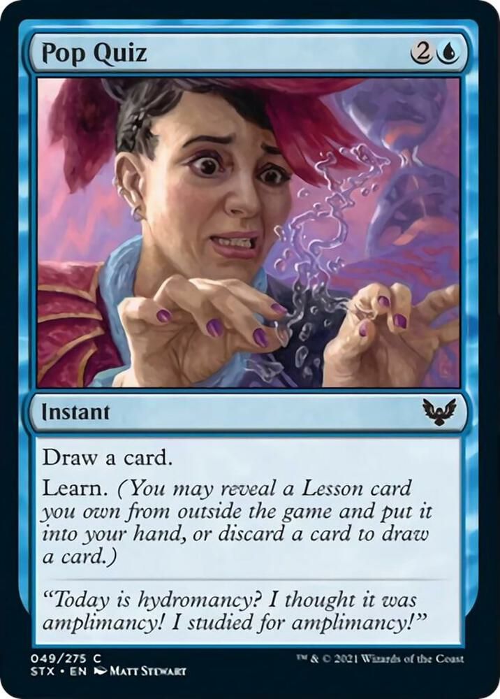 Pop Quiz 049/275 - Strixhaven: School of Mages Singles