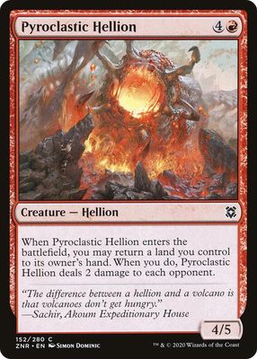 Pyroclastic Hellion 152/280- Zendikar Rising (ZNR)