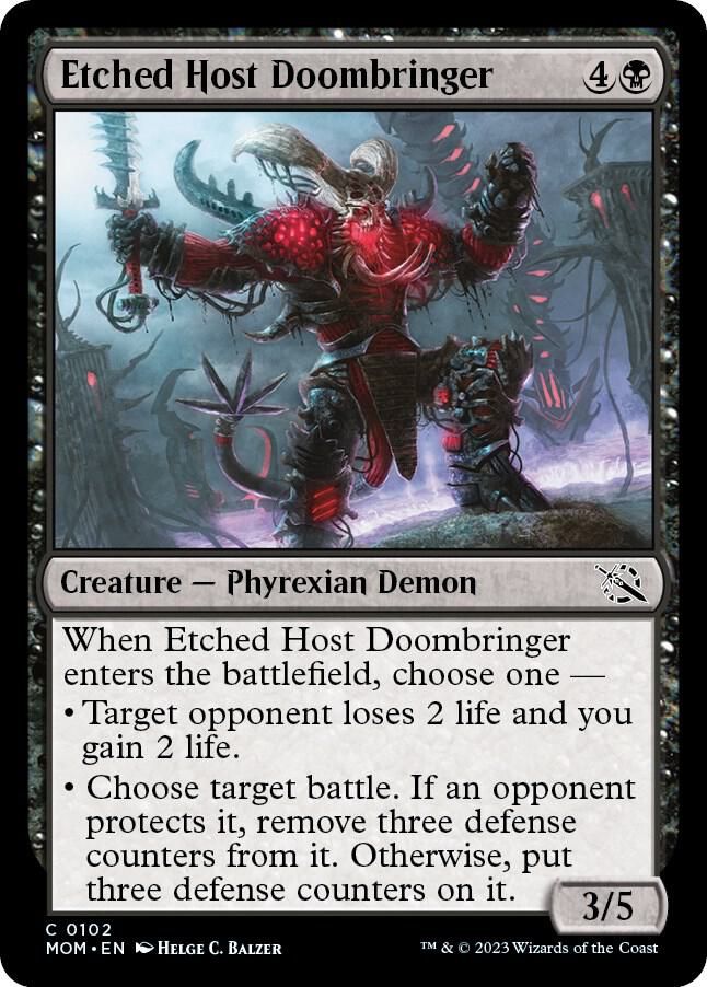 Etched Host Doombringer 0102 - March of the Machine Singles (Español)