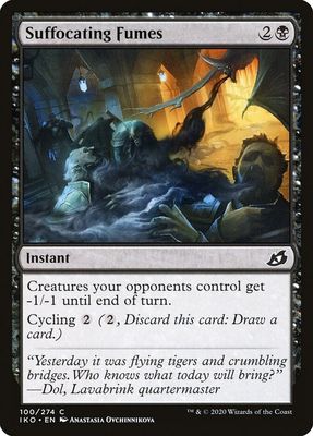 Suffocating Fumes 100/274 - Ikoria: Lair of Behemoths (IKO) (Español)