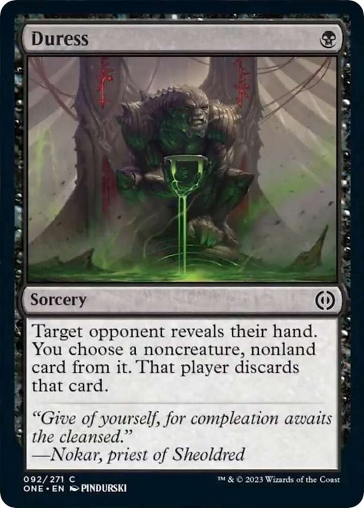 Duress 092/271 - Phyrexia All Will Be One Singles (Español)