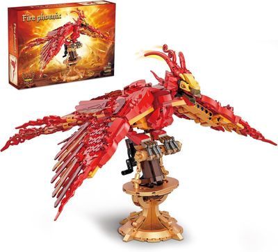 DS YEECHAO Magic Fire Phoenix Building Set, Collectible Phoenix Nuevo
