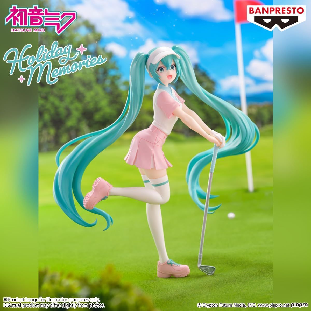 DS Banpresto - Vocaloid - Hatsune Miku (Holiday Memories - Golf), Bandai Spirits Nuevo