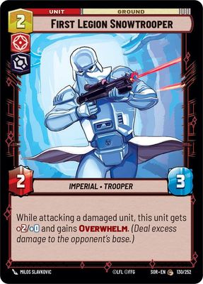 First Legion Snowtrooper - Spark of Rebellion (SOR) Spark of Rebellion