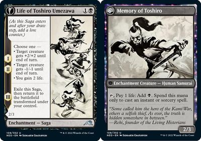 Life of Toshiro Umezawa | Memory of Toshiro 108/302 - Kamigawa Neon Dynasty Singles (Español)