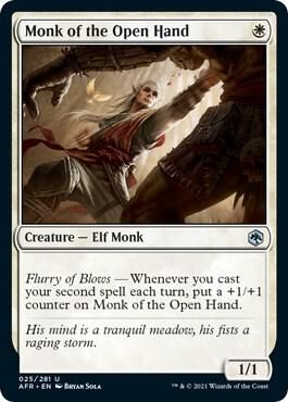 Monk of the Open Hand 025/281- Adventures in the Forgotten Realms (AFR)