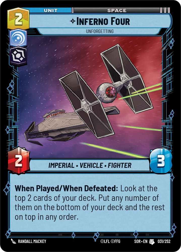 Inferno Four - Unforgetting - Spark of Rebellion (SOR) Spark of Rebellion