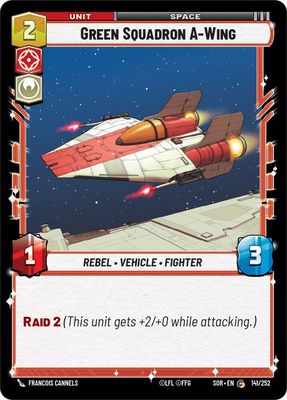 Green Squadron A-Wing - Spark of Rebellion (SOR) Spark of Rebellion