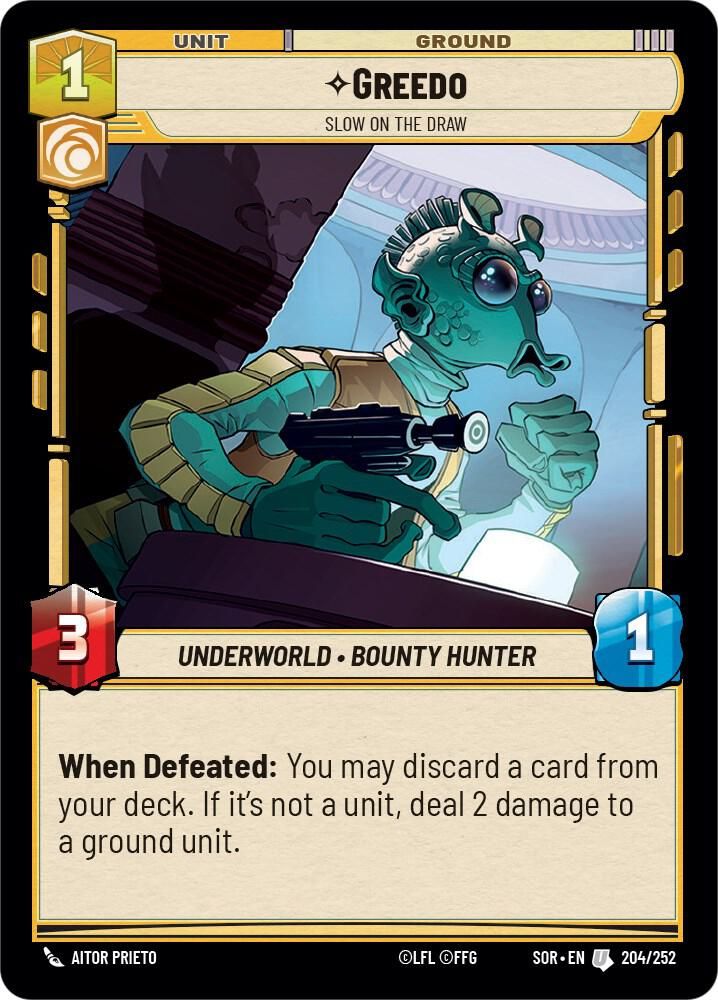 Greedo - Slow on the Draw - Spark of Rebellion (SOR) Spark of Rebellion