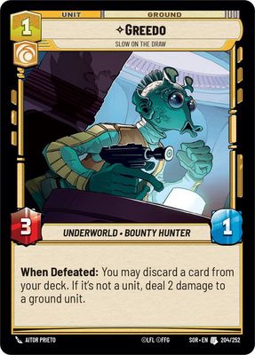 Greedo - Slow on the Draw - Spark of Rebellion (SOR) Spark of Rebellion