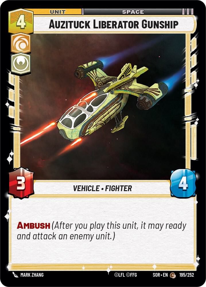 Auzituck Liberator Gunship - Spark of Rebellion (SOR) Spark of Rebellion