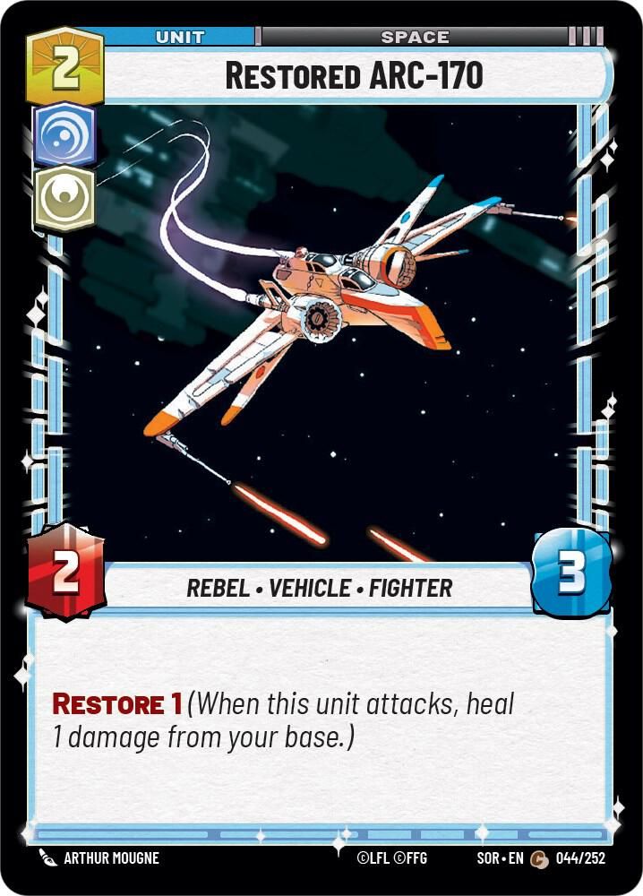 Restored ARC-170 - Spark of Rebellion (SOR) Spark of Rebellion