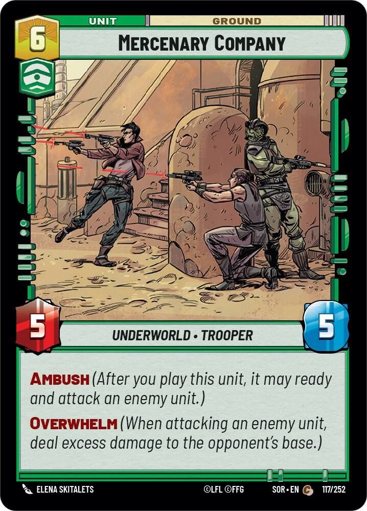 Mercenary Company - Spark of Rebellion (SOR) Spark of Rebellion