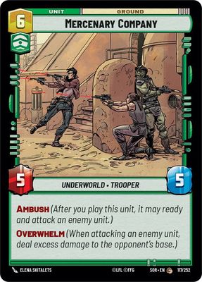 Mercenary Company - Spark of Rebellion (SOR) Spark of Rebellion