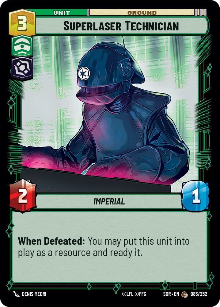Superlaser Technician - Spark of Rebellion (SOR) Spark of Rebellion
