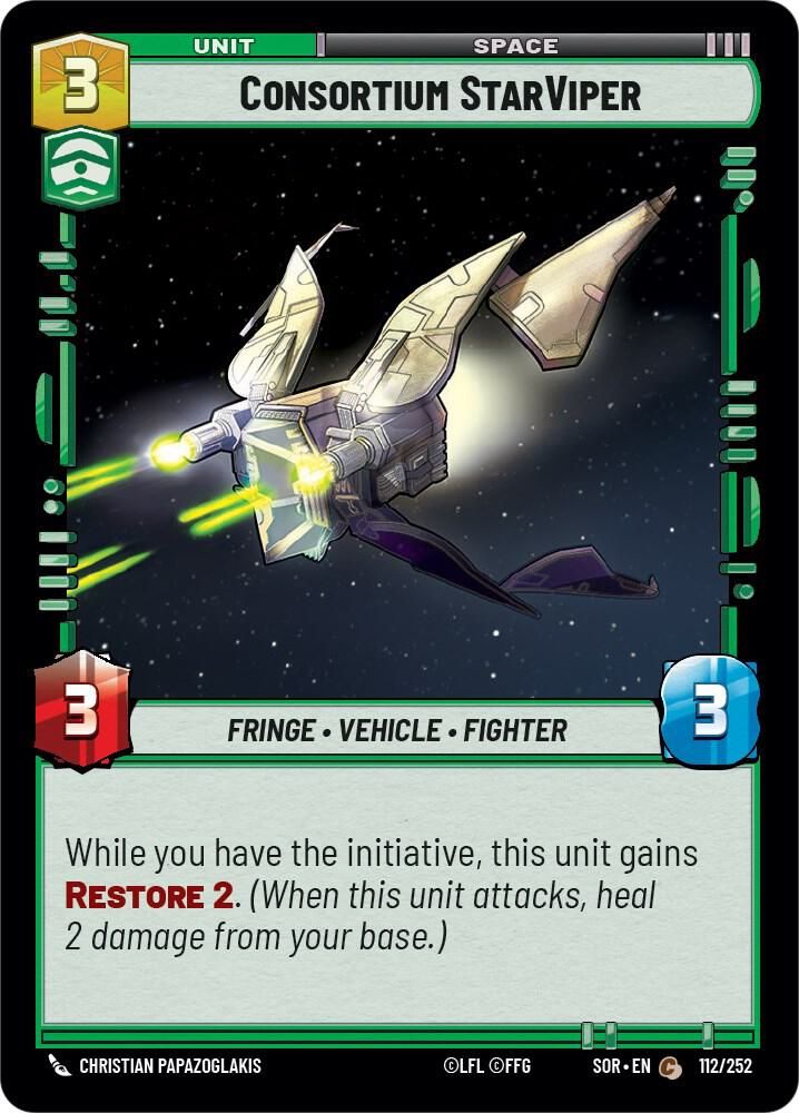Consortium StarViper - Spark of Rebellion (SOR) Spark of Rebellion