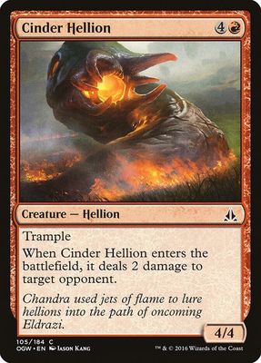 Cinder Hellion - Oath of the Gatewatch (OGW) (espanol)