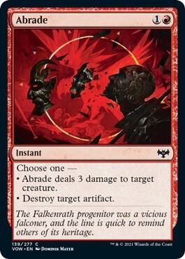 Abrade 139/277- Innistrad: Crimson Vow (VOW) (espanol)