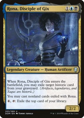 Rona, Disciple of Gix 203/269- Dominaria (DOM) (espanol)