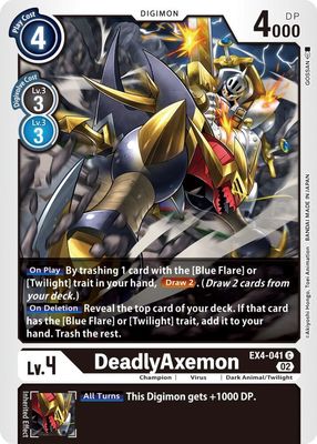 DeadlyAxemon - Alternative Being Booster (EX04) Alternative Being Booster