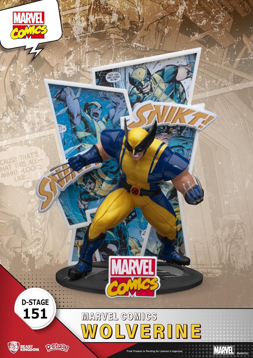 DS San Diego 2024 Previews Exclusive Marvel Comics: Wolverine DS-151 D-Stage Statue