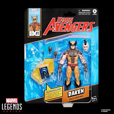 DS Marvel Legends Series Daken (Wolverine), Dark Avengers #1 (2009) Comics-Inspired Collectible 6 Pulgadas