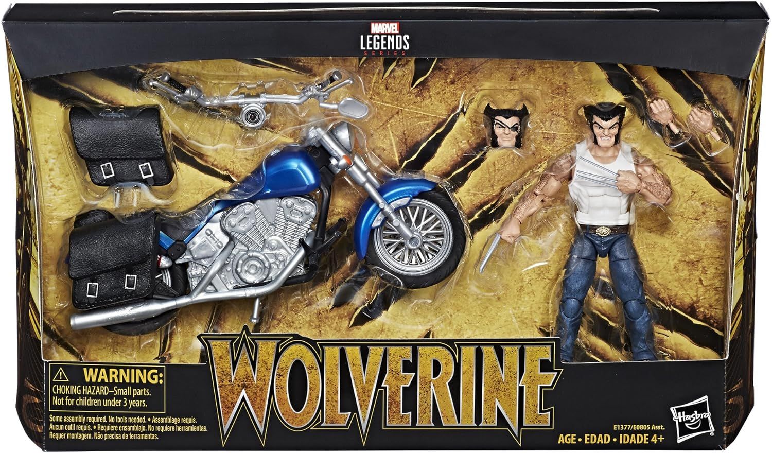 DS Marvel Legends Series 6 Pulgadas Wolverine and Motorcycle