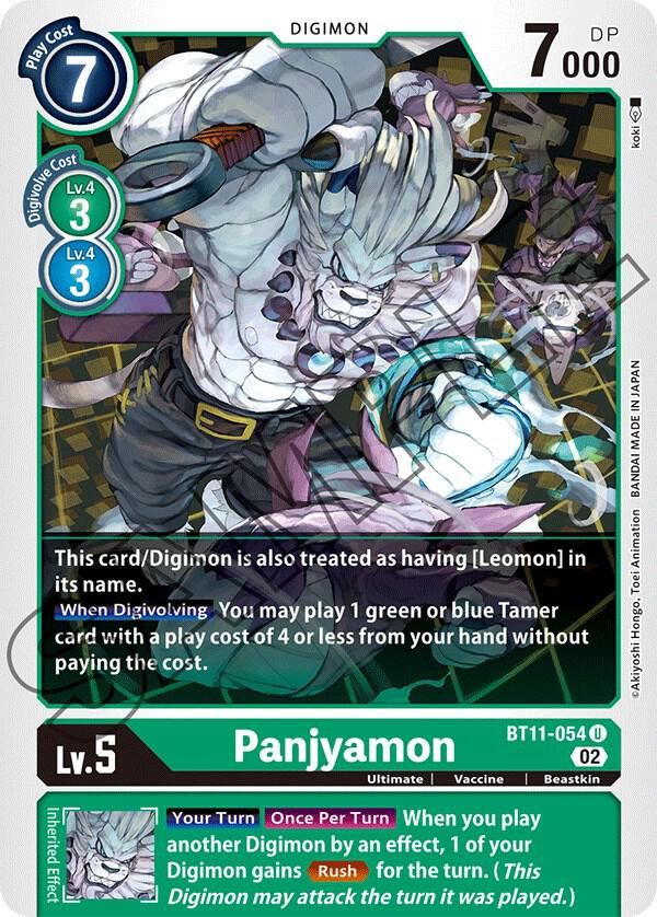 Panjyamon - Dimensional Phase (BT11) Dimensional Phase