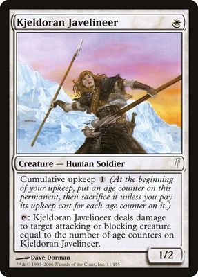 Kjeldoran Javelineer 11/155- Coldsnap (CSP)