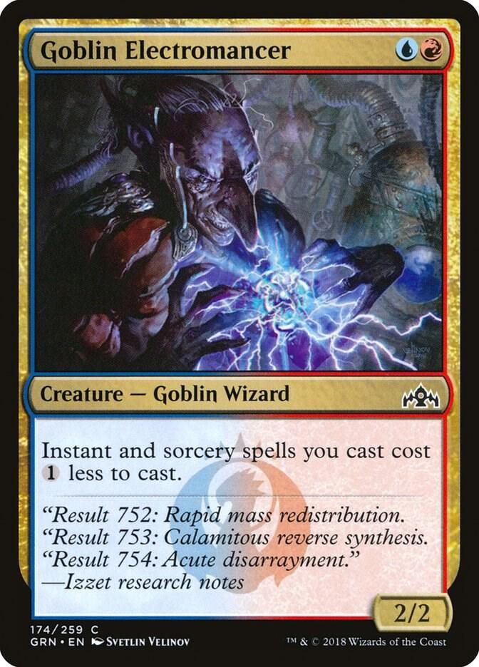 Goblin Electromancer 174/259- Guilds of Ravnica (GRN)