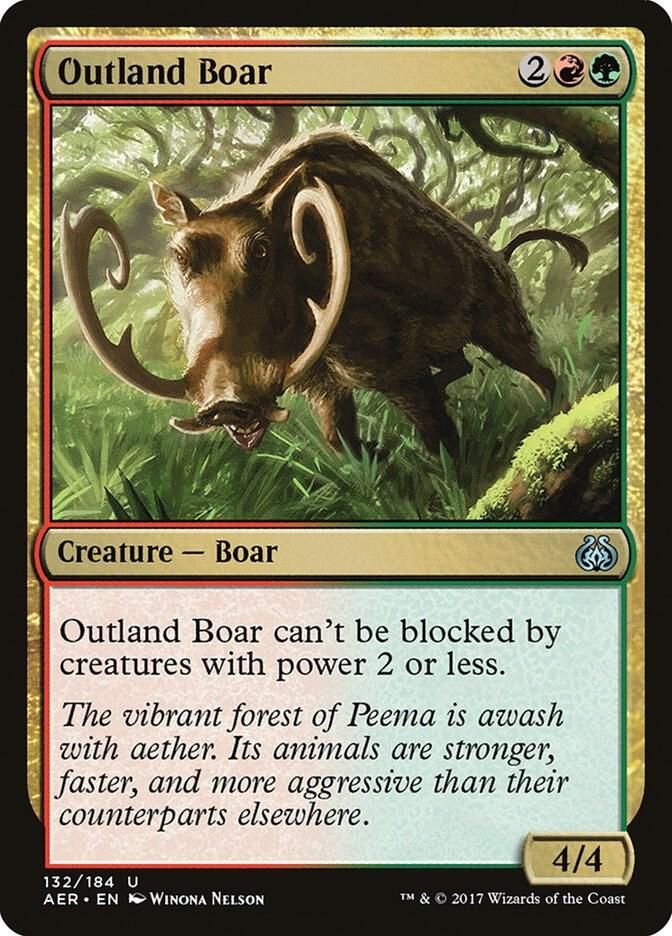 Outland Boar 132/184- Aether Revolt (AER)