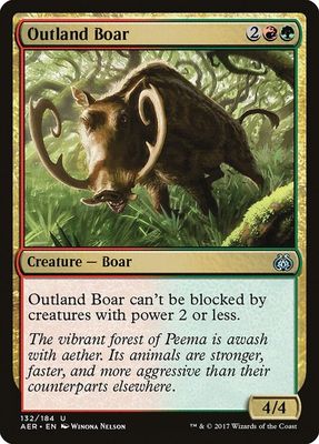 Outland Boar 132/184- Aether Revolt (AER)