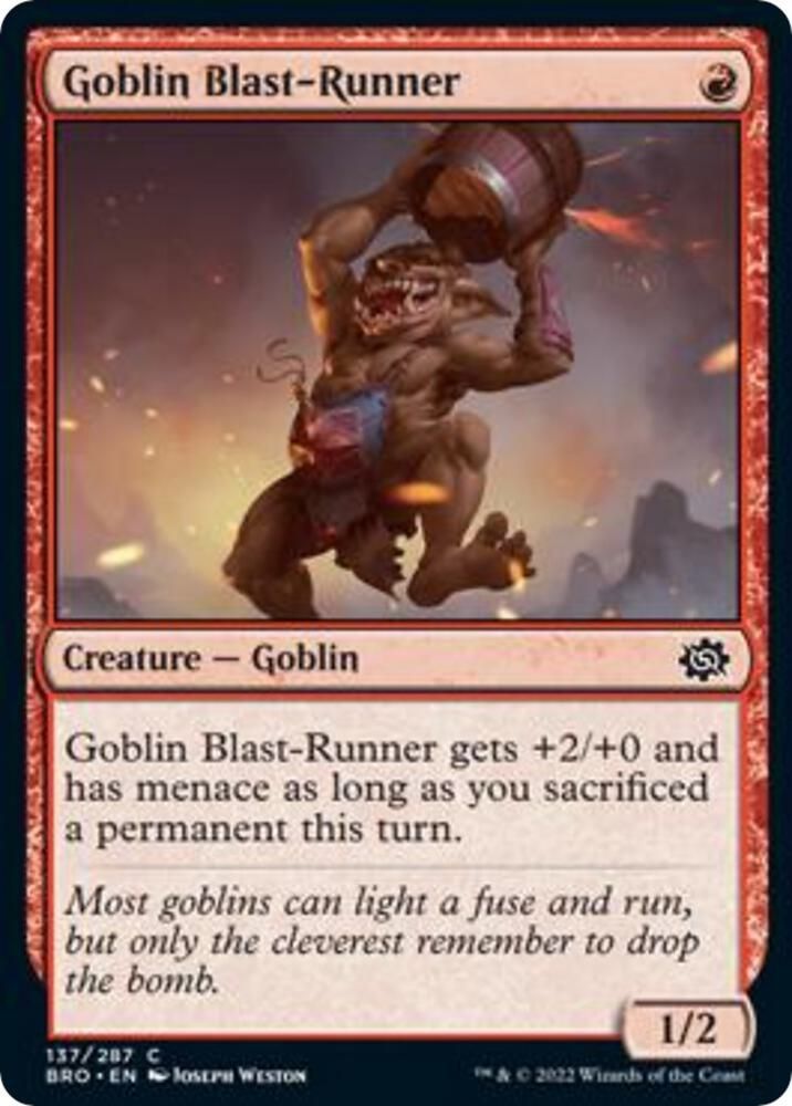 Goblin Blast-Runner 137/287 - The Brothers&#39; War (BRO) (Español)
