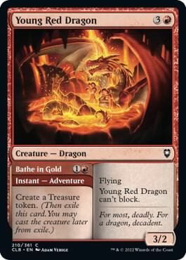 Young Red Dragon 210/361 - Commander Legends: Battle for Baldur&#39;s Gate (CLB)