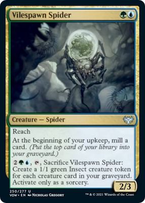 Vilespawn Spider 250/277 - Innistrad: Crimson Vow (VOW)