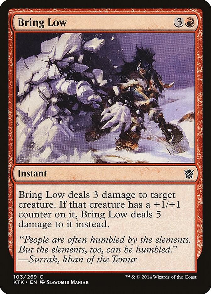 Bring Low 103/269 - Khans of Tarkir (KTK) (Español)