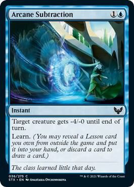 Arcane Subtraction 036/275 - Strixhaven: School of Mages Singles (Español)