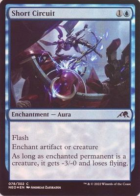 Short Circuit 078/302 - Kamigawa Neon Dynasty Singles (Español) FOIL