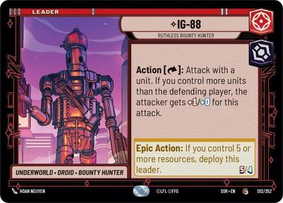 IG-88 - Ruthless Bounty Hunter - Spark of Rebellion (SOR) Spark of Rebellion