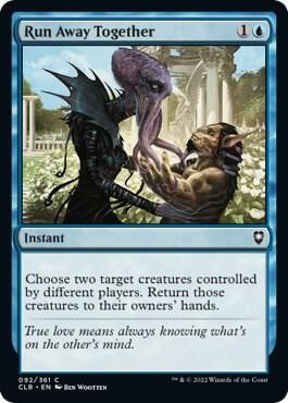 Run Away Together 092/361 - Commander Legends: Battle for Baldur&#39;s Gate (CLB) (Español)